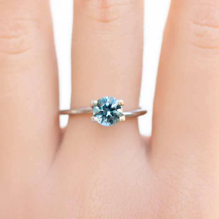 132ct Round Cut Teal Blue Montana Sapphire SR361 Envero Jewelry Rings 132ct Round Cut Teal Blue Montana Sapphire SR361 Envero Jewelry Rings