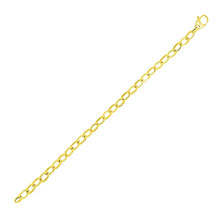 Bracelets MayaMila 14k Yellow Gold Cable Chain Style Bracelet