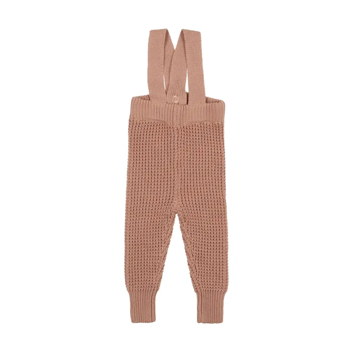 Earrings Analogie Waffle Knit Long Overalls Dusty Pink Analogie
