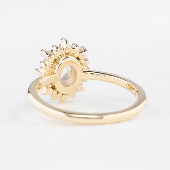 Envero Jewelry Victoria Ring 049ct Oval Rose Cut Diamond 14K Yellow Gold One of a kind Rings Envero Jewelry Victoria Ring 049ct Oval Rose Cut Diamond 14K Yellow Gold One of a kind Rings