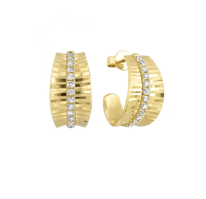 GemsOne Earrings 14K Yellow Gold Diamond 075 Ct Earring ER107414Y