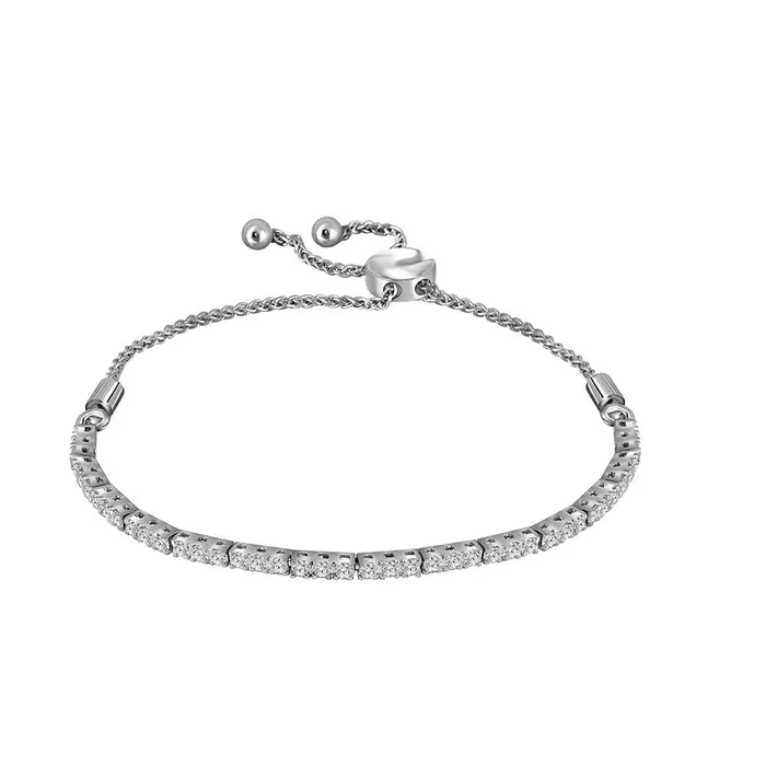 mayamila Bracelets 14kt White Gold Womens Round Diamond Bolo Bracelet 100 Cttw mayamila Bracelets 14kt White Gold Womens Round Diamond Bolo Bracelet 100 Cttw