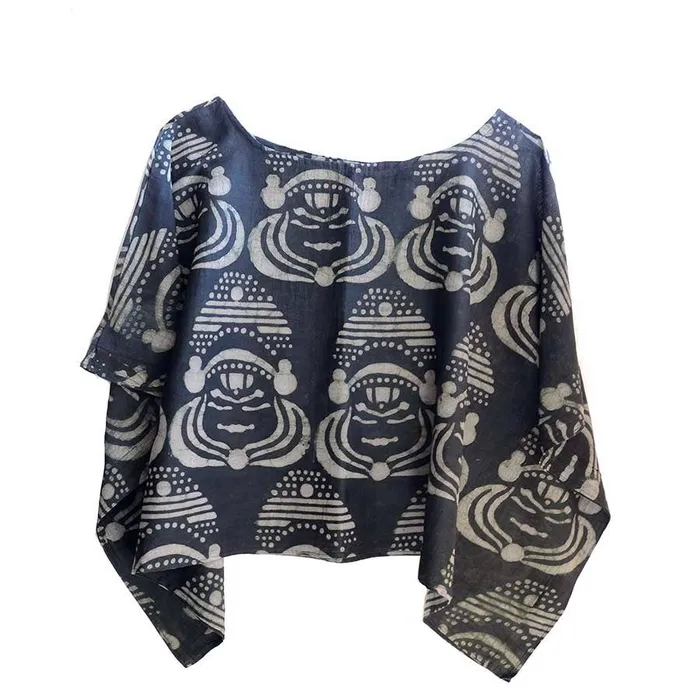 Necklaces Ichcha Block Print Crop Top Kathak