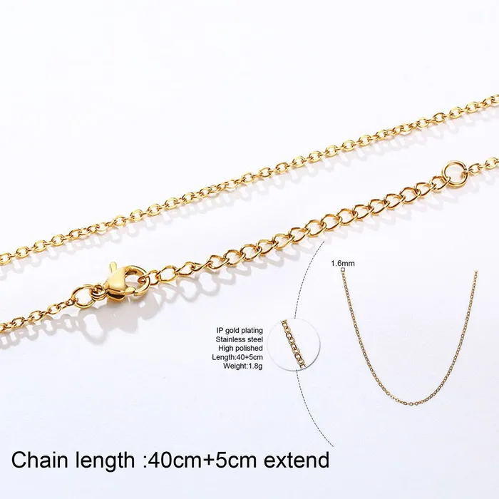 Necklaces Juzan Jewelry Custom Name Charm Necklace
