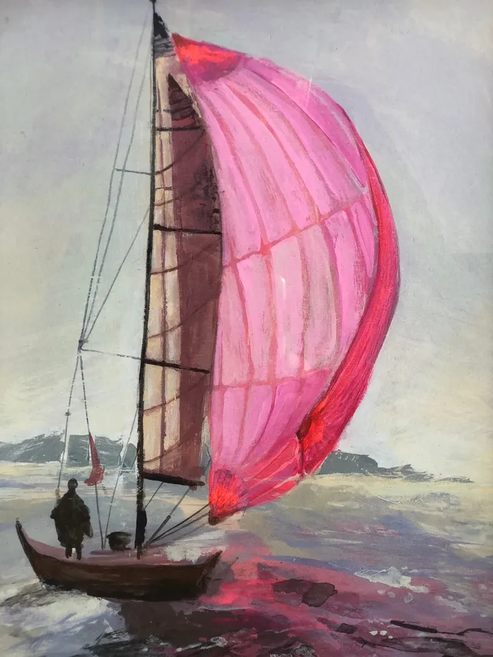 Pink Sailboat Print Rachel Roe Consignment Earrings