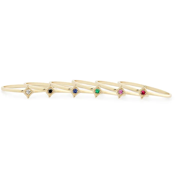 Rings Envero Jewelry Birthstone Star Ring