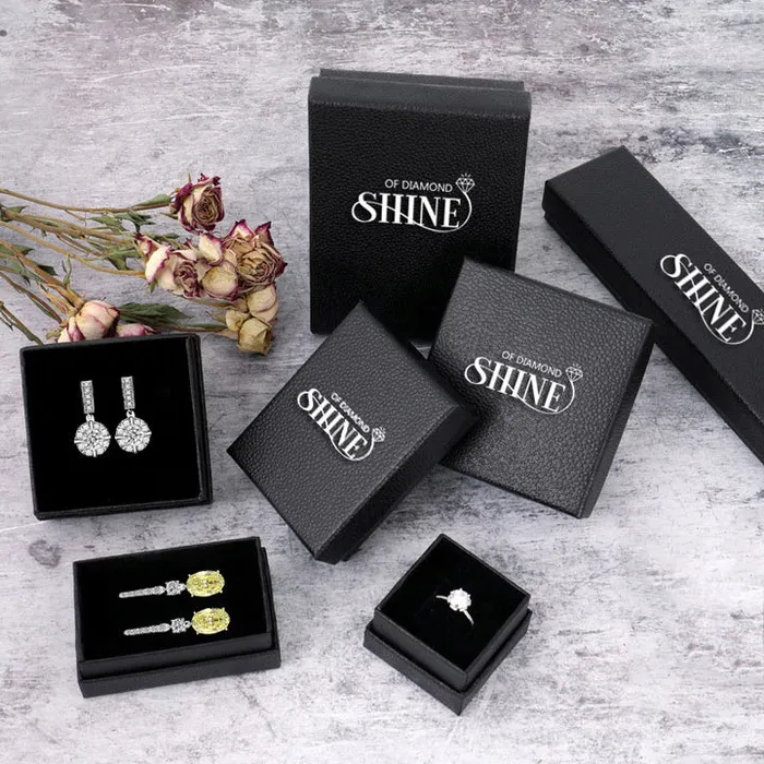Shineofdiamond Rings Asscher Cut Design 2 PCS Sterling Silver Bridal Sets