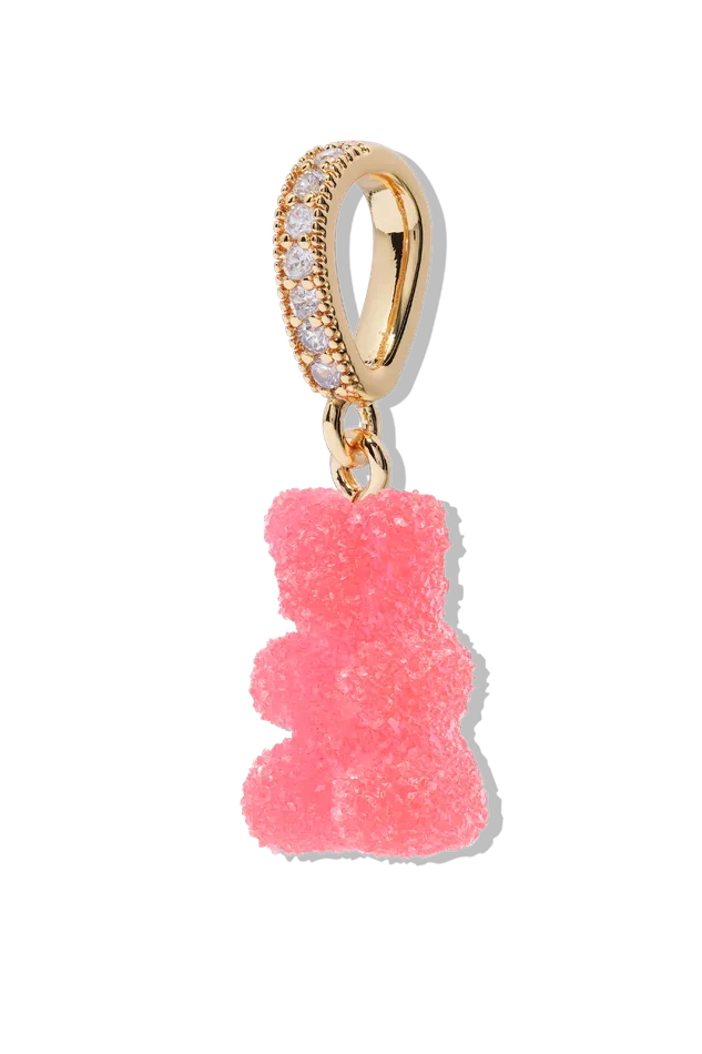 Crystal Haze Jewelry EU Rings Fizzy Nostalgia Bear Pave connector Cherry