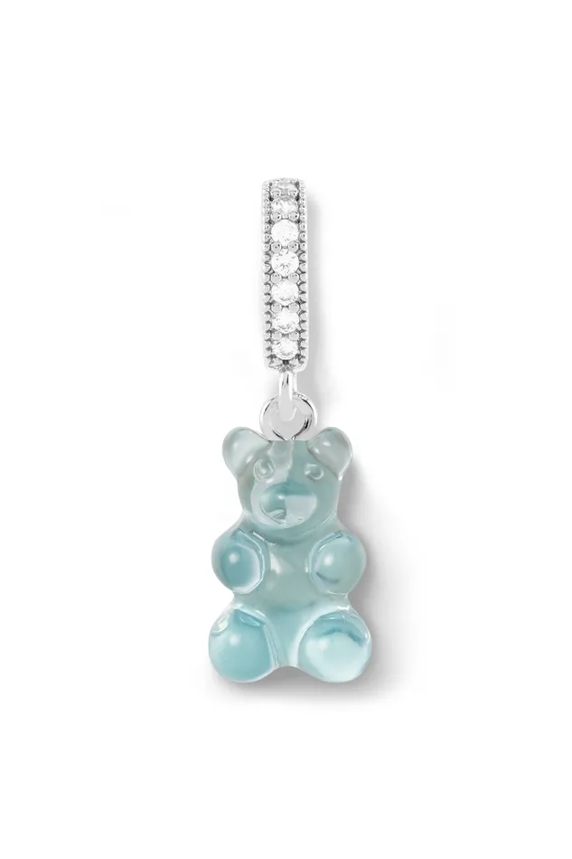 Crystal Haze Jewelry Rings Nostalgia bear Pave connector Silver plated Mediterranean