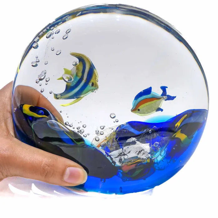 Earrings Alberto Don Rounded Aquarium Earrings Alberto Don Rounded Aquarium