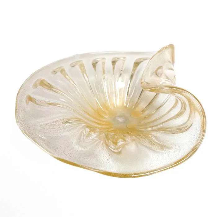 Gold Leaf Classic Centerpiece Murano Glass Alberto Don Earrings Gold Leaf Classic Centerpiece Murano Glass Alberto Don Earrings