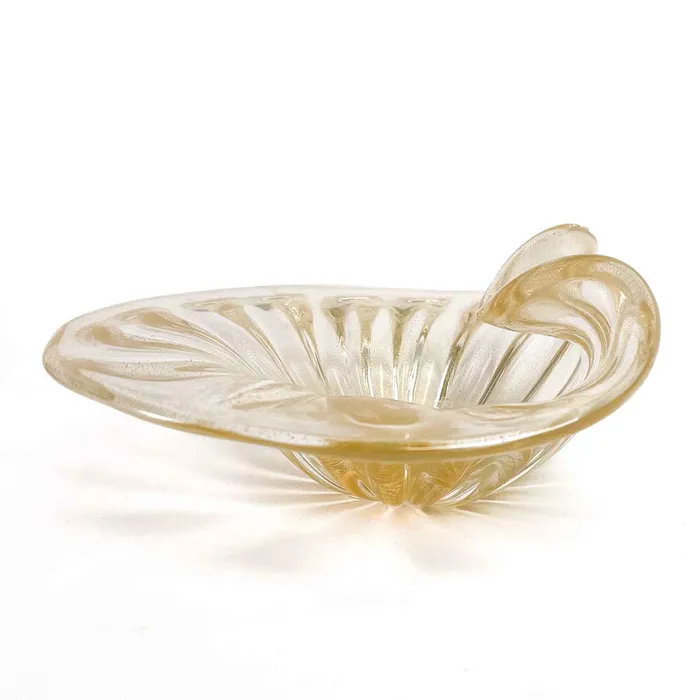 Gold Leaf Classic Centerpiece Murano Glass Alberto Don Earrings Gold Leaf Classic Centerpiece Murano Glass Alberto Don Earrings