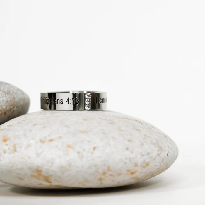 I Can Do All Things 3 Stone Ring Forever Truth Rings