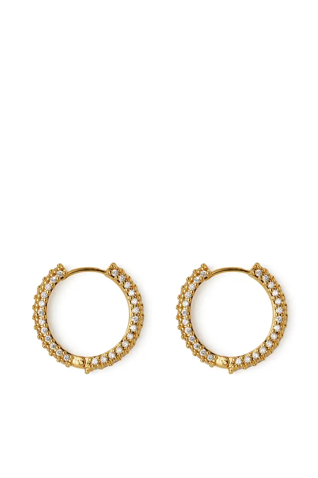 Infinity Hoops Clear Crystal Haze Jewelry Rings