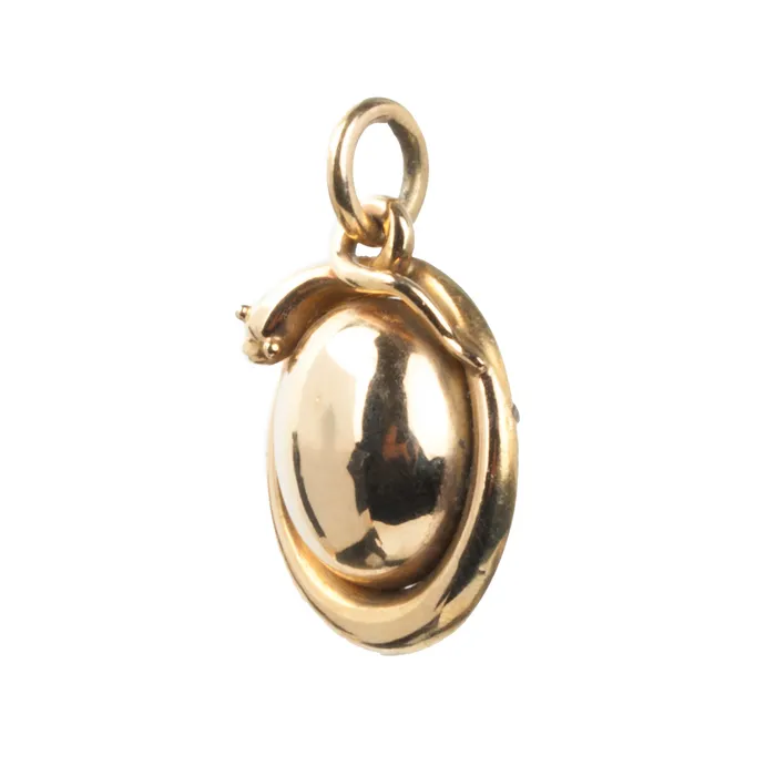 Necklaces Bell Bird Antiques Early Victorian Era Snake Locket