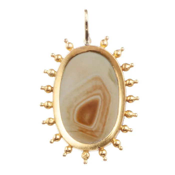 Necklaces Bell Bird Antiques Georgian Era Neoclassical Hardstone Cameo Pendant