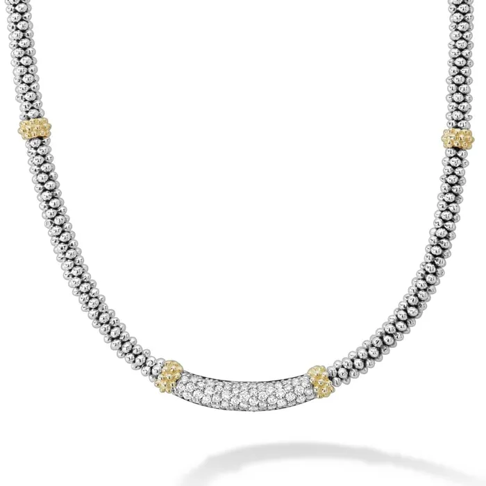 Necklaces LAGOS Caviar Lux Caviar Diamond Necklace 3mm