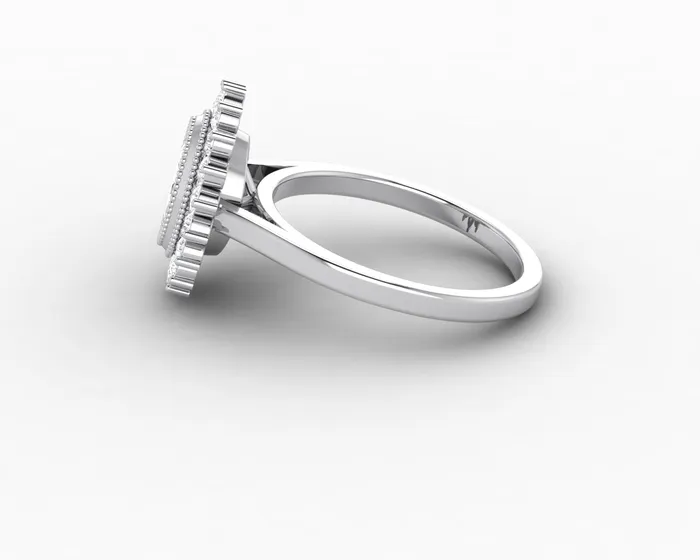 Rings Allegra 10 Ct Oval Cut Halo Engagement Ring Sapheena Jewelry