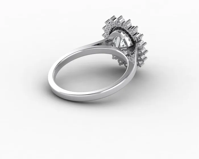 Rings Allegra 10 Ct Oval Cut Halo Engagement Ring Sapheena Jewelry