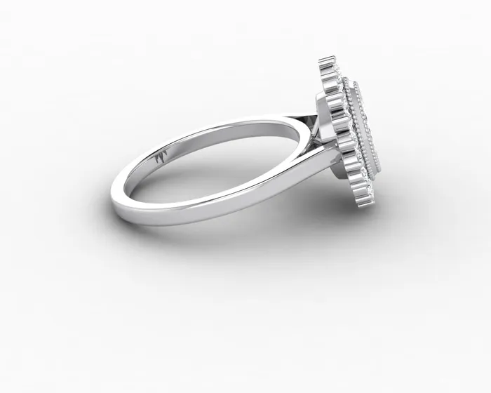 Rings Allegra 10 Ct Oval Cut Halo Engagement Ring Sapheena Jewelry