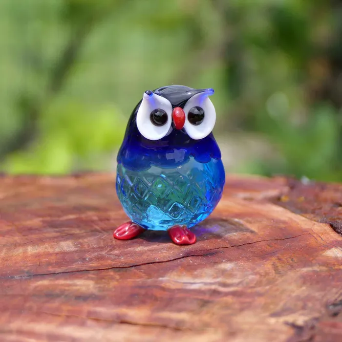 Rings Balbi Cristiano Murano Glass Owl Small Size