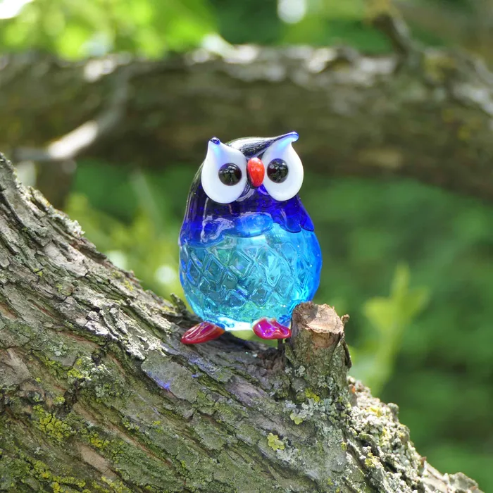 Rings Balbi Cristiano Murano Glass Owl Small Size