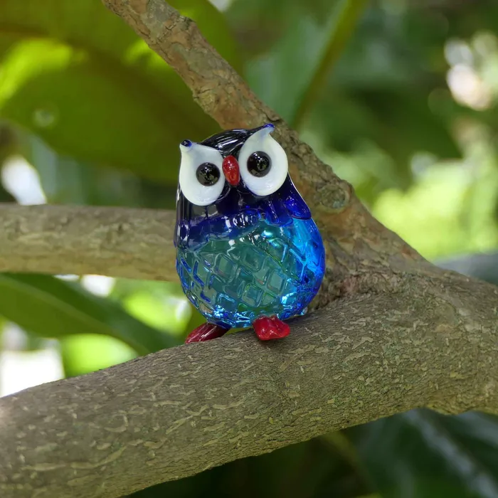 Rings Balbi Cristiano Murano Glass Owl Small Size