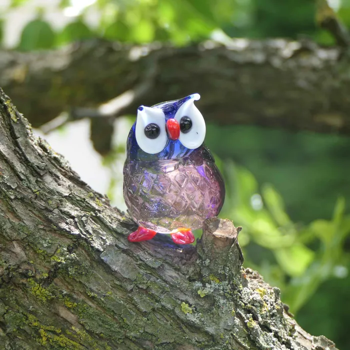 Rings Balbi Cristiano Murano Glass Owl Small Size