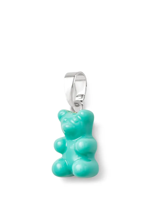 Rings Crystal Haze Jewelry Nostalgia bear Classic Connector Silver plated Mykonos blue