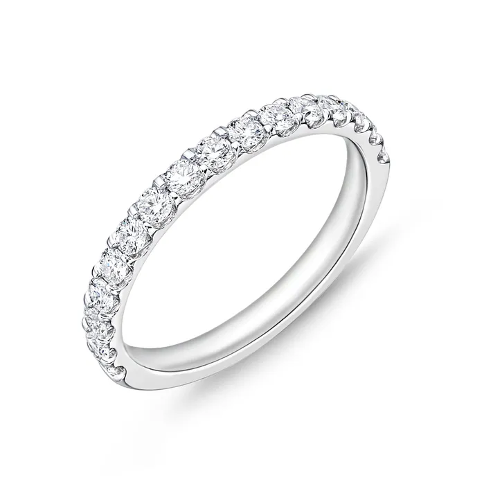 Rings MEMOIRE Round Diamond Eternity Band 55tw