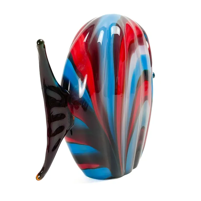 Rings MuranoVitrum Red Fish Costantini Red and Blue
