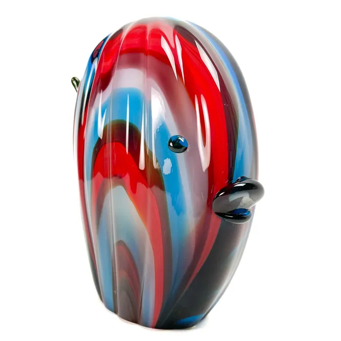 Rings MuranoVitrum Red Fish Costantini Red and Blue
