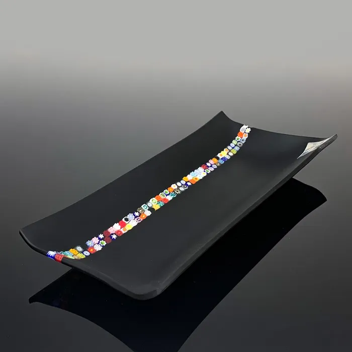 Rings Ragazzi C Rectangular Black Trinket Tray