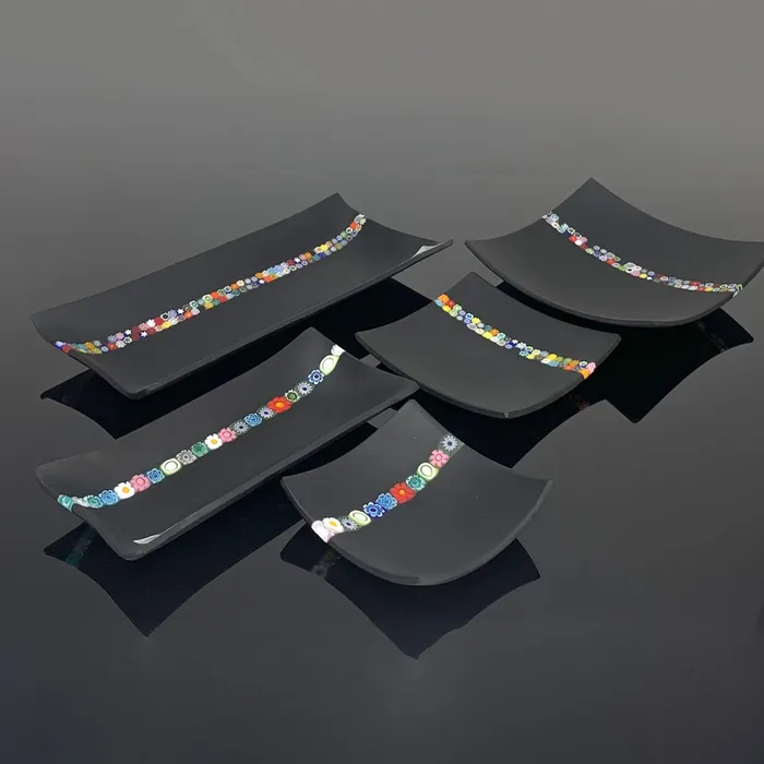 Rings Ragazzi C Rectangular Black Trinket Tray