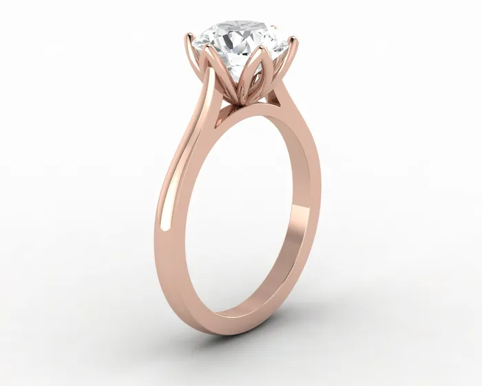 Rings Sapheena Jewelry Tulip 175 Ct Solitaire Round Cut Moissanite Engagement Ring