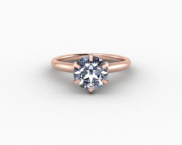 Vega 20 Ct Solitaire Round Cut Grey Moissanite Engagement Ring Sapheena Jewelry Rings
