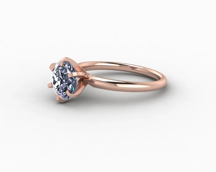 Vega 20 Ct Solitaire Round Cut Grey Moissanite Engagement Ring Sapheena Jewelry Rings