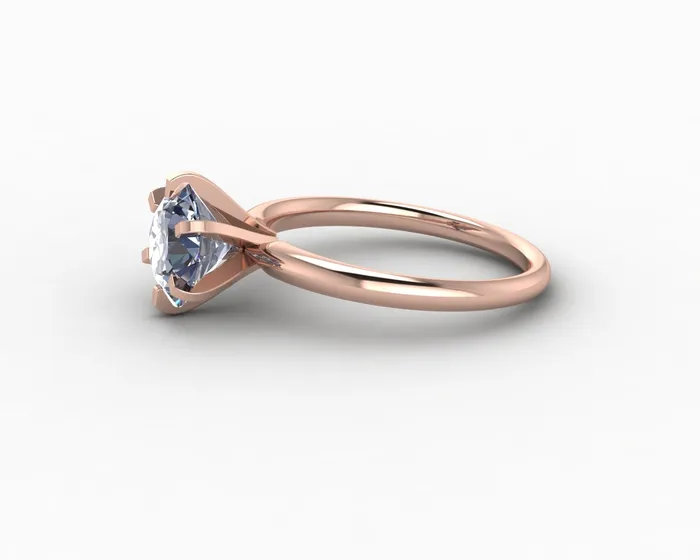 Vega 20 Ct Solitaire Round Cut Grey Moissanite Engagement Ring Sapheena Jewelry Rings