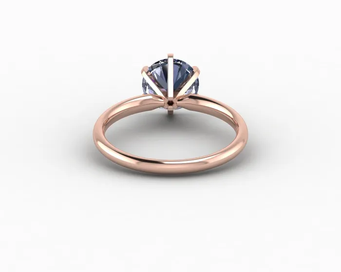 Vega 20 Ct Solitaire Round Cut Grey Moissanite Engagement Ring Sapheena Jewelry Rings