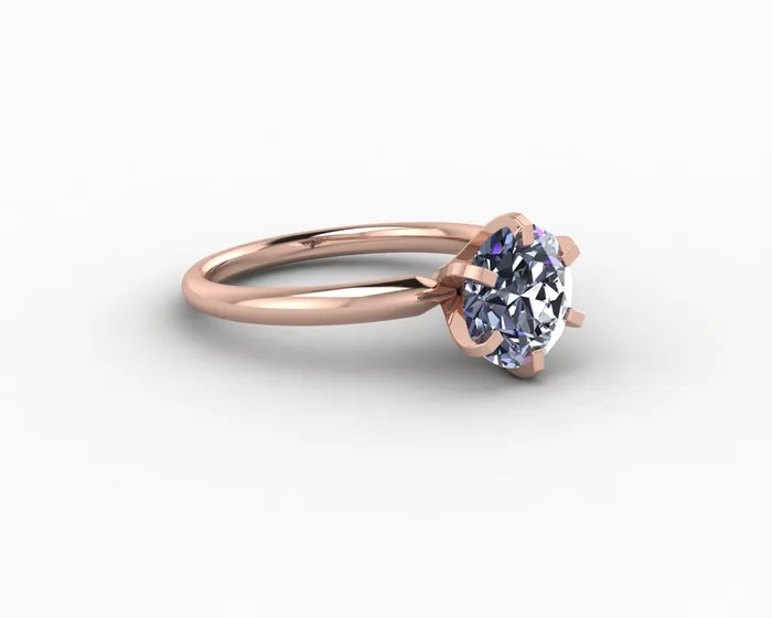 Vega 20 Ct Solitaire Round Cut Grey Moissanite Engagement Ring Sapheena Jewelry Rings