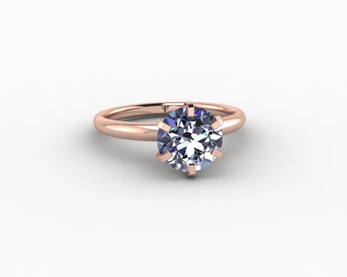 Vega 20 Ct Solitaire Round Cut Grey Moissanite Engagement Ring Sapheena Jewelry Rings
