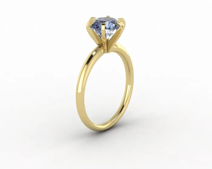 Vega 20 Ct Solitaire Round Cut Grey Moissanite Engagement Ring Sapheena Jewelry Rings